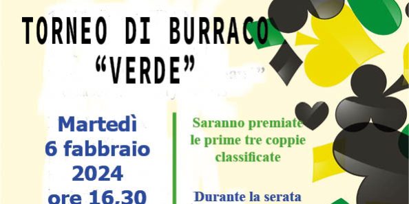 locandina torneo burrabo 6 febbraio 2